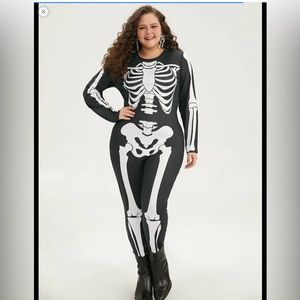 Bloomchic size size 14/16 stretchy, onesie, zips up in the back new with tags